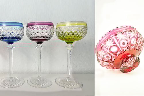 Belgisches-Kristallgläserset