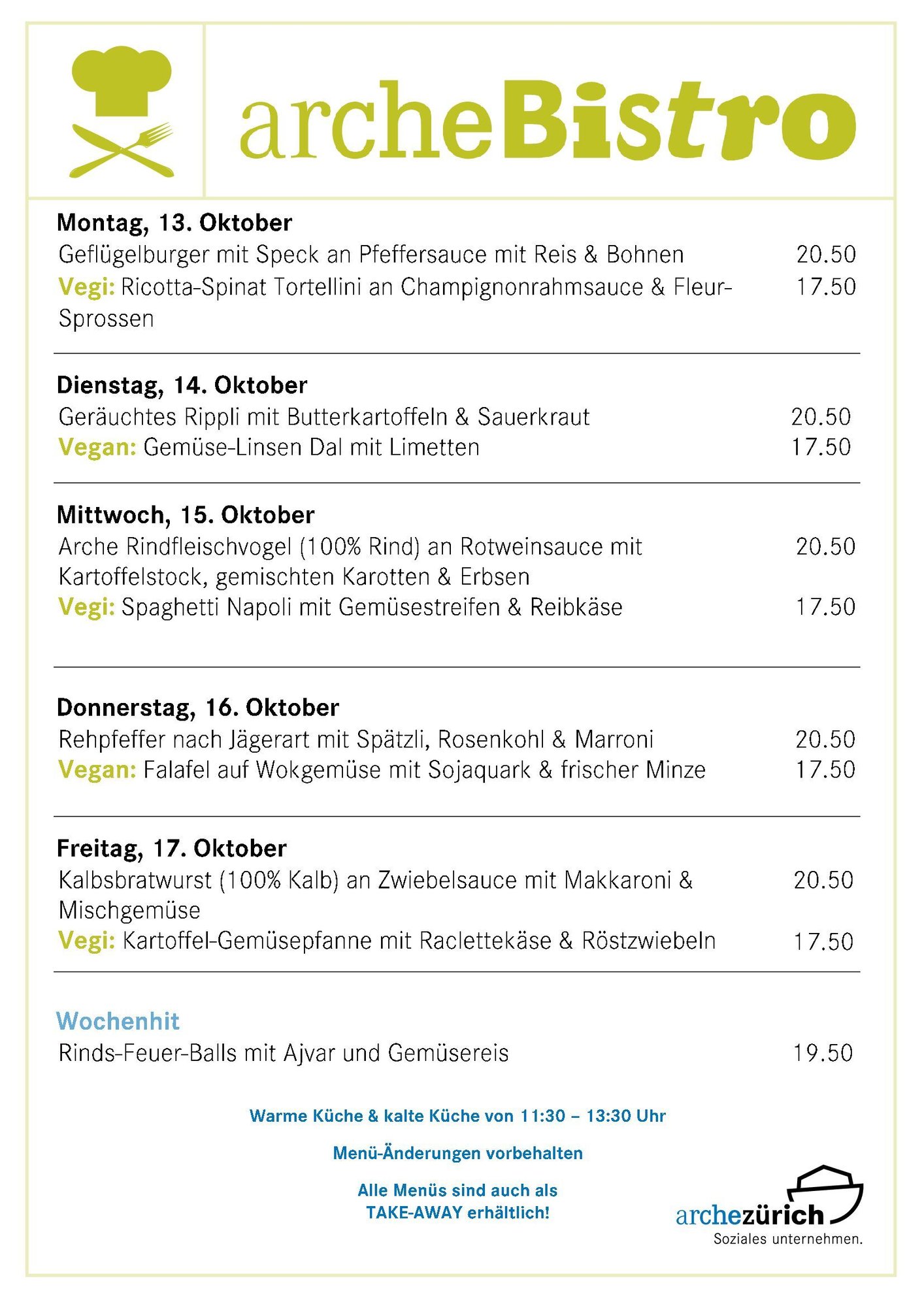 Mittagsmenü-13.10.2025