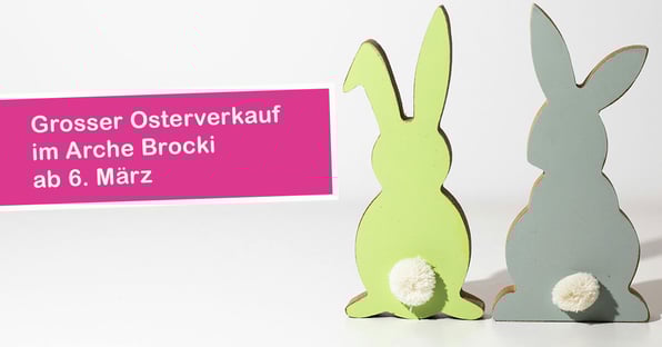 Osterhase - Osterverkauf im Arche Brockenhaus