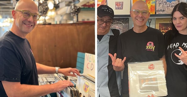 Besuch im Vinyl Shop aus der USA