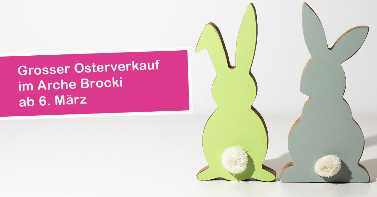 Osterhase - Osterverkauf im Arche Brockenhaus
