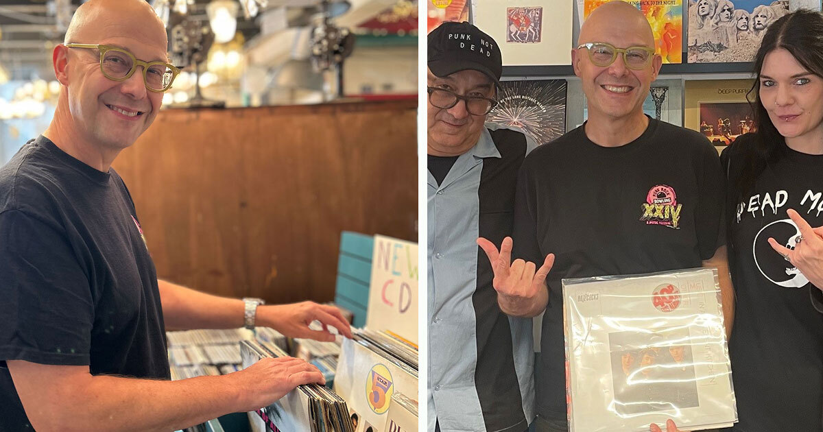 Besuch im Vinyl Shop aus der USA