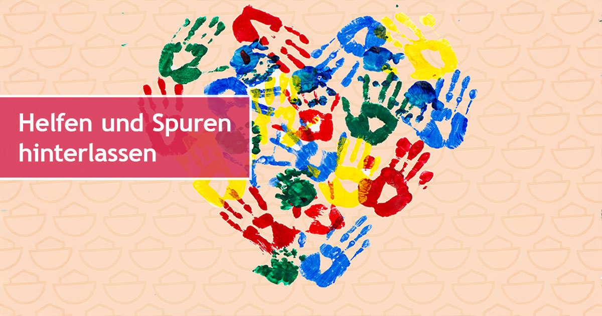 5. Dezember Tag der Freiwilligen - Helfen und Spuren hinterlassen.